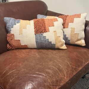 World Market Indoor/Outdoor Lumbar Pillows - Set of 2